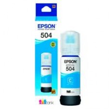 CARTUCHO EPSON MODELO T504 CYAN, PARA L4150, L4160, L6161, L6171, L6191, - Garantía: SG -