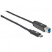 CABLE USB,MANHATTAN,354998,-C V3.1, C-B 2.0M NEGRO, - Garantía: 3 AÑOS -