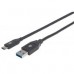 CABLE USB,MANHATTAN,354974,-C V3.1, C-A 2.0M NEGRO, - Garantía: 3 AÑOS -