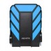 DISCO DURO EXTERNO ADATA HD710P 2TB PORTATIL 2.5 USB 3.2 WINDOWS MAC LINUX CONTRAGOLPES COLOR AZUL AHD710P-2TU31-CBL, - Garantía: 3 AÑOS -