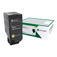 TONER LASER LEXMARK COLOR AMARILLO RENDIMIENTO ESTANDAR, NP 74C4SY0, HASTA 7000 PAGINAS, MODELOS CX725DHE, CS725DE, CS720DE, - Garantía: SG -