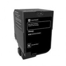 TONER LASER LEXMARK 74C4HK0 NEGRO, ALTO RENDIMIENTO, HASTA 20000 PAGINAS, MODELOS CS725DE ,CS720DE, - Garantía: SG -