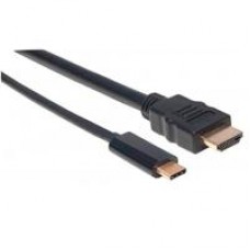 CABLE USB,MANHATTAN,152235,-C A HDMI M 1.0M 4K@30HZ, NEGRO, - Garantía: 3 AÑOS -