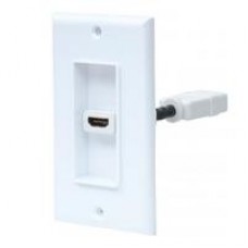 COPLE HDMI,MANHATTAN,771719, BLANCO CON FACEPLATE 1 PUERTO, - Garantía: 5 AÑOS -