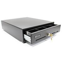 CAJON DE DINERO EC LINE JUNIOR EC-G5100-II, NEGRO, COMPARTIMENTOS 4 BILLETES - 8 MONEDAS, RJ11, - Garantía: 1 AÑO -