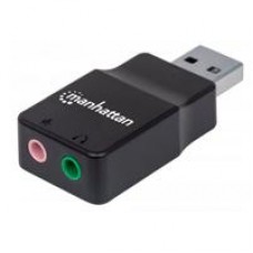 CONVERTIDOR USB,MANHATTAN,152754, 2.0 A TARJETA SONIDO 2.1, - Garantía: 3 AÑOS -