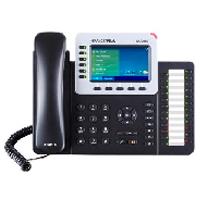 TELEFONO IP GRANDSTREAM GXP2160 / 6 CUENTAS SIP 6 LINEAS 2 PUERTOS GIGABIT BLUETOOTH 24 TECLAS BLF CONECTOR RJ9 COMPATIBLE CON EHS PANTALLA LCD A COLOR SOPORTA POE E INCLUYE ELIMINADOR, - Garantía: 1 AÑO -