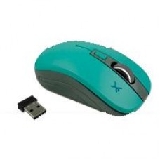 MOUSE INALAMBRICO OPTICO 800 A 1600 DPI SIMETRICO DONGLE USB PERFECT CHOICE ESSENTIAL - TURQUESA, - Garantía: 1 AÑO -