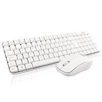 COMBO TECLADO MULTIMEDIA Y MOUSE OPTICO GHIA / GT4000WG / INALAMBRICO / RECEPTOR USB / BLANCO, - Garantía: 1 AÑO -
