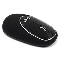 MOUSE ERGONOMICO GHIA / GT100NN / INALAMBRICO / RECEPTOR USB / 2 BOTONES / SCROLL / 1000 DPI / MEMORY FOAM / NEGRO, - Garantía: 1 AÑO -