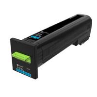 TONER LEXMARK 72K4XC0 CYAN, EXTRA ALTO RENDIMIENTO, HASTA 22000, PARA CS820DE, CX860DE, CX825DE, - Garantía: SG -