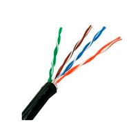 CABLE UTP EXTERIOR SAXXON 100% COBRE/ CATEGORIA 5E / COLOR NEGRO/ 305 MTS/ REDES/ VIDEO/ 4 PARES, - Garantía: 1 AÑO -