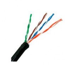 CABLE UTP EXTERIOR SAXXON 100% COBRE/ CATEGORIA 5E / COLOR NEGRO/ 305 MTS/ REDES/ VIDEO/ 4 PARES, - Garantía: 1 AÑO -