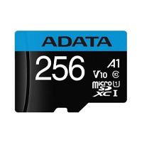 MEMORIA ADATA MICRO SDHC/SDXC 256GB UHS-I 100MB/25MB CLASE 10 V10 A1 C/ADAPTADOR (AUSDX256GUICL10A1-RA1), - Garantía: 99 AÑOS -