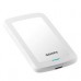 DISCO DURO EXTERNO ADATA HV300 1TB PORTATIL 2.5 USB 3.2 WINDOWS MAC LINUX DASHDRIVE SLIM COLOR BLANCO AHV300-1TU31-CWH, - Garantía: 3 AÑOS -