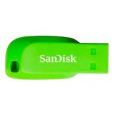 MEMORIA SANDISK 16GB USB 2.0 CRUZER BLADE Z50 ELECTRIC GREEN SDCZ50C-016G-B35GE, - Garantía: 5 AÑOS -