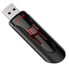 MEMORIA SANDISK 128GB USB 3.0 CRUZER GLIDE Z600 NEGRO C/ROJO, - Garantía: 3 AÑOS -