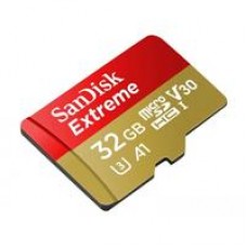 MEMORIA SANDISK MICRO SDHC 32GB EXTREME 100MB/S 4K CLASE 10 A1 V30 C/ADAPTADOR SDSQXAF-032G-GN6MA, - Garantía: 5 AÑOS -