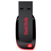 MEMORIA SANDISK 128GB USB 2.0 CRUZER BLADE Z50 NEGRO C/ROJO SDCZ50-128G-B35, - Garantía: 3 AÑOS -