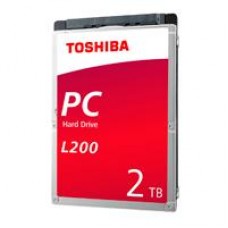DD INTERNO 2 TB TOSHIBA L200 2.5 PORTATIL SATA 3 6GB S 128MB CACHE  5400 RPM 9.5MM, - Garantía: 1 AÑO -