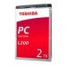 DD INTERNO 2 TB TOSHIBA L200 2.5 PORTATIL SATA 3 6GB S 128MB CACHE  5400 RPM 9.5MM, - Garantía: 1 AÑO -