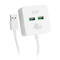 HUB USB 2.0 GHIA DE 4 PUERTOS / TRANSFERENCIA DE DATOS/CABLE 0.50 CM, - Garantía: 1 AÑO - HUB USB 2.0 GHIA DE 4 PUERTOS / TRANSFERENCIA DE DATOS/CABLE 0.50 CM, - Garantía: 1 AÑO -