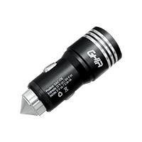 CARGADOR PARA AUTO GHIA 2 PUERTOS USB, - Garantía: 1 AÑO -
