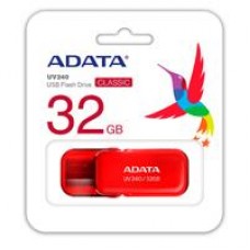 MEMORIA ADATA 32GB USB 2.0 UV240 ROJO (AUV240-32G-RRD), - Garantía: 5 AÑOS -