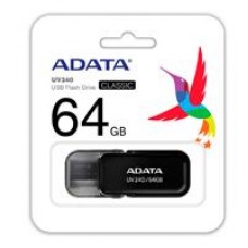 MEMORIA ADATA 64GB USB 2.0 UV240 NEGRO (AUV240-64G-RBK), - Garantía: 5 AÑOS -