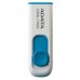 MEMORIA ADATA 16GB USB 2.0 C008 RETRACTIL BLANCO-AZUL (AC008-16G-RWE), - Garantía: 5 AÑOS -
