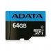MEMORIA ADATA MICRO SDXC/SDHC 64GB UHS-I 100MB/25MB CLASE 10 V10 A1 C/ADAPTADOR (AUSDX64GUICL10A1-RA1), - Garantía: 99 AÑOS -