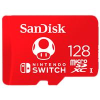 MEMORIA SANDISK MICRO SDXC 128GB NINTENDO SWITCH 100MB/S 4K U3 V30 SDSQXAO-128G-GNCZN, - Garantía: 2 AÑOS -