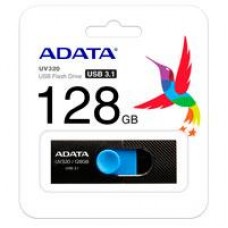 MEMORIA ADATA 128GB USB 3.2 UV320 RETRACTIL NEGRO-AZUL (AUV320-128G-RBKBL), - Garantía: 5 AÑOS -