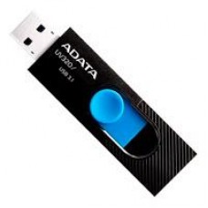 MEMORIA ADATA 128GB USB 3.2 UV320 RETRACTIL NEGRO-AZUL (AUV320-128G-RBKBL), - Garantía: 5 AÑOS -