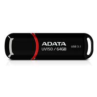 MEMORIA ADATA 64GB USB 3.2 UV150 NEGRO (AUV150-64G-RBK), - Garantía: 5 AÑOS -