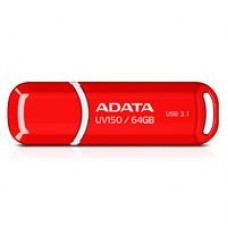 MEMORIA ADATA 64GB USB 3.2 UV150 ROJO (AUV150-64G-RRD), - Garantía: 5 AÑOS -