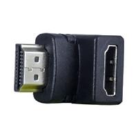 ADAPTADOR GHIA CODO HDMI MACHO A HDMI HEMBRA / ANGULO DE 90 GRADOS, - Garantía: 1 AÑO -