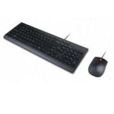 KIT DE TECLADO Y MOUSE  LENOVO  ESSENTIAL ALAMBRICO USB NEGRO ESPAÑOL, - Garantía: 1 AÑO -