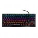 TECLADO MECANICO OCELOT GAMING OGMK02 / SWITCH AZUL / RGB / 88 TECLAS / ANTHIGOSTING / USB / COLOR NEGRO, - Garantía: 1 AÑO -