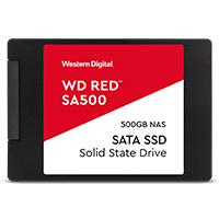 UNIDAD DE ESTADO SOLIDO SSD INTERNO WD RED SA500 500GB 2.5 SATA3 6GB/S LECT.560MBS ESCRIT 530MBS 7MM NAS WDS500G1R0A, - Garantía: 5 AÑOS -