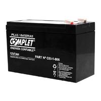 BATERIAS SELLADAS PLOMO ACIDO COMPLET CEI-1-006 DE ALTO RENDIMIENTO 12VCC 7AH, - Garantía: 3 MESES -