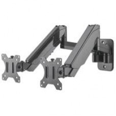 SOPORTE MONITOR,MANHATTAN,461627, P/2 MONITOR 17 A 32 PARED, PISTON, - Garantía: 3 AÑOS -
