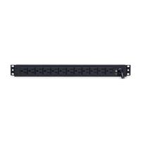 PDU CYBERPOWER (PDU15B12R) 12 SALIDAS NEMA 5-15R, MONTAJE 1U. SALIDA DE 100-125 V 15A., - Garantía: 5 AÑOS -