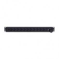 PDU CYBERPOWER (PDU15B12R) 12 SALIDAS NEMA 5-15R, MONTAJE 1U. SALIDA DE 100-125 V 15A., - Garantía: 5 AÑOS -