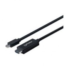 CABLE DISPLAYPORT,MANHATTAN,153232, MINI - HDMI 1080P  1.8M, - Garantía: 3 AÑOS -