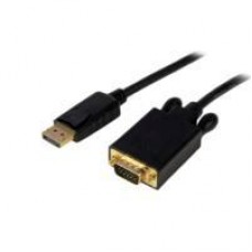 CABLE ADAPTADOR DE 91CM CONVERTIDOR DE VIDEO DISPLAYPORT DP A VGA - ACTIVO - 1080P - NEGRO - STARTECH.COM MOD. DP2VGAMM3B, - Garantía: 3 AÑOS -