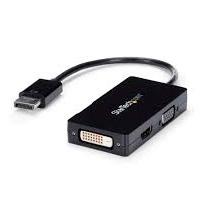 ADAPTADOR DE VIDEO DISPLAYPORT A VGA DVI O HDMI - CONVERTIDOR A/V 3 EN 1 PARA VIAJES - 1080P - 1920X1200 - STARTECH.COM MOD. DP2VGDVHD, - Garantía: 3 AÑOS -