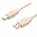 CABLE DE 3M USB 2.0 BEIGE - USB TIPO-A MACHO A USB-B MACHO PARA IMPRESORA - STARTECH.COM MOD. USBFAB10, - Garantía: 2 AÑOS -
