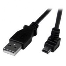 CABLE ADAPTADOR 2M USB A MACHO A MINI USB B MACHO ACODADO EN ANGULO HACIA ABAJO PARA TELEFONOS TABLETS Y DISPOSITIVOS MOVILES - STARTECH.COM MOD. USBAMB2MD, - Garantía: 2 AÑOS -