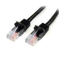 CABLE DE 10M NEGRO DE RED CAT5E ETHERNET RJ45 SIN ENGANCHES - LATIGUILLO SNAGLESS - STARTECH.COM MOD. 45PAT10MBK, - Garantía: 2 AÑOS -